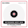Genuine Mobis KEYBOARD ASSY AVN 96540KL520NNB for Korean vehicles | D&U Korea