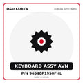 Genuine Mobis KEYBOARD ASSY AVN 96540P1950FHL for Korean vehicles | D&U Korea