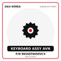 Genuine Mobis KEYBOARD ASSY AVN 96540T6050VCS for Korean vehicles | D&U Korea