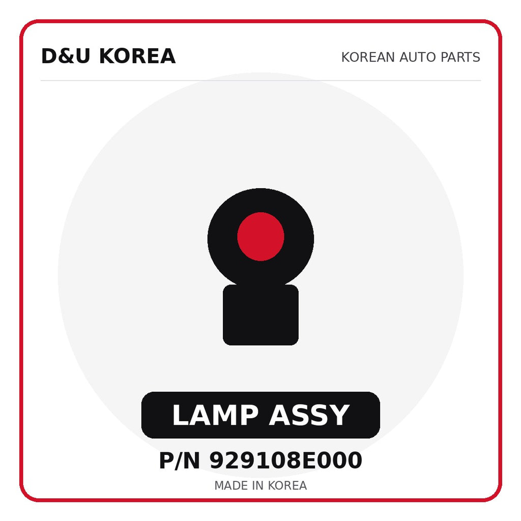 Genuine Mobis LAMP ASSY 929108E000 for Korean vehicles | D&U Korea