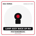 Genuine Mobis LAMP ASSY BACK UP RH 924028K201 for Korean vehicles | D&U Korea