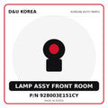Genuine Mobis LAMP ASSY FRONT ROOM 928003E151CY for Korean vehicles | D&U Korea
