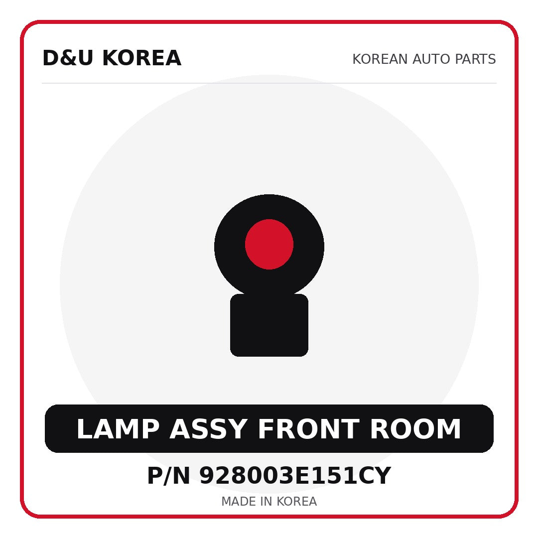 Genuine Mobis LAMP ASSY FRONT ROOM 928003E151CY for Korean vehicles | D&U Korea