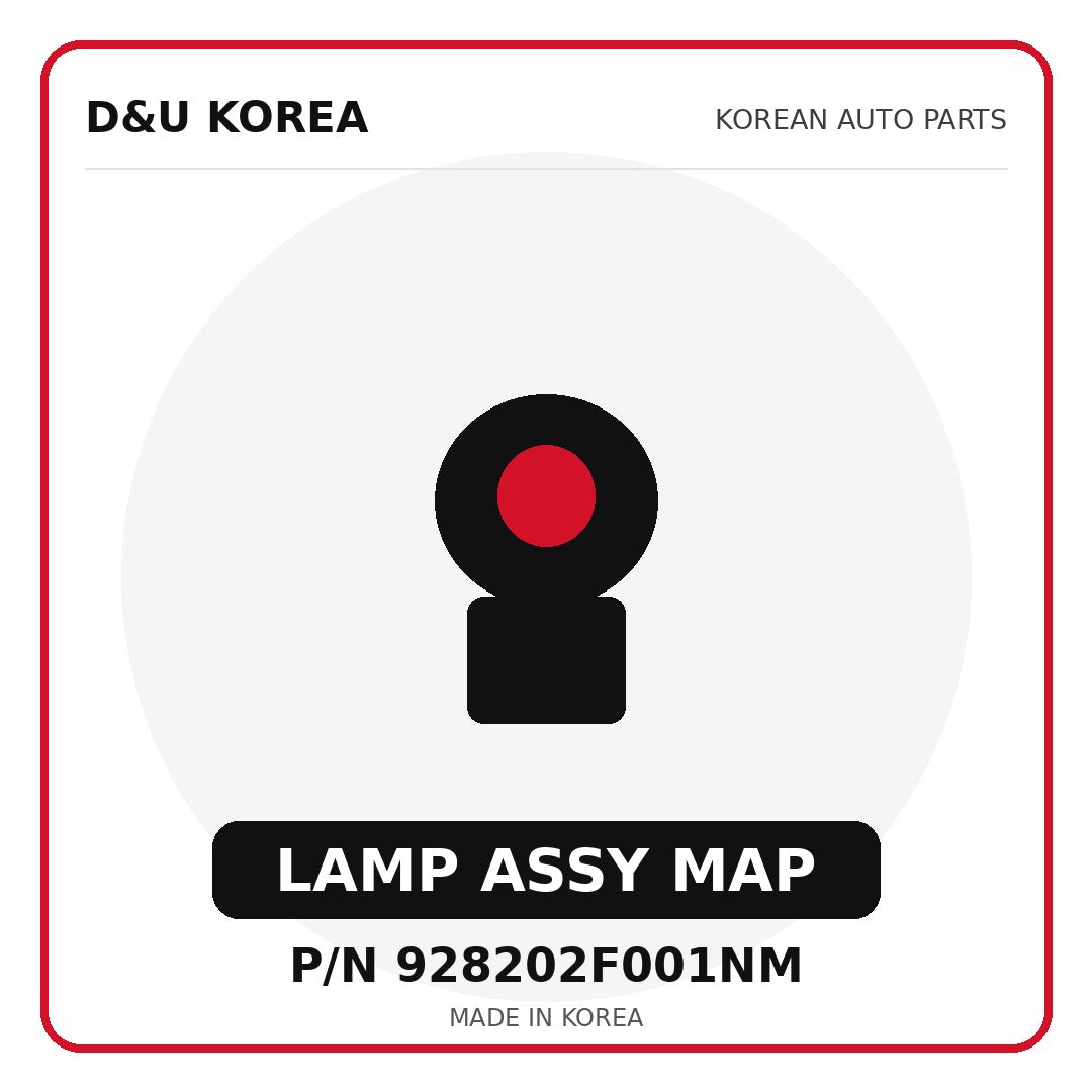 Genuine Mobis LAMP ASSY MAP 928202F001NM for Korean vehicles | D&U Korea