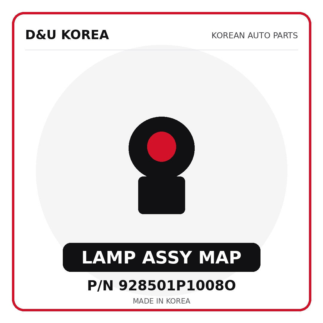 Genuine Mobis LAMP ASSY MAP 928501P1008O for Korean vehicles | D&U Korea