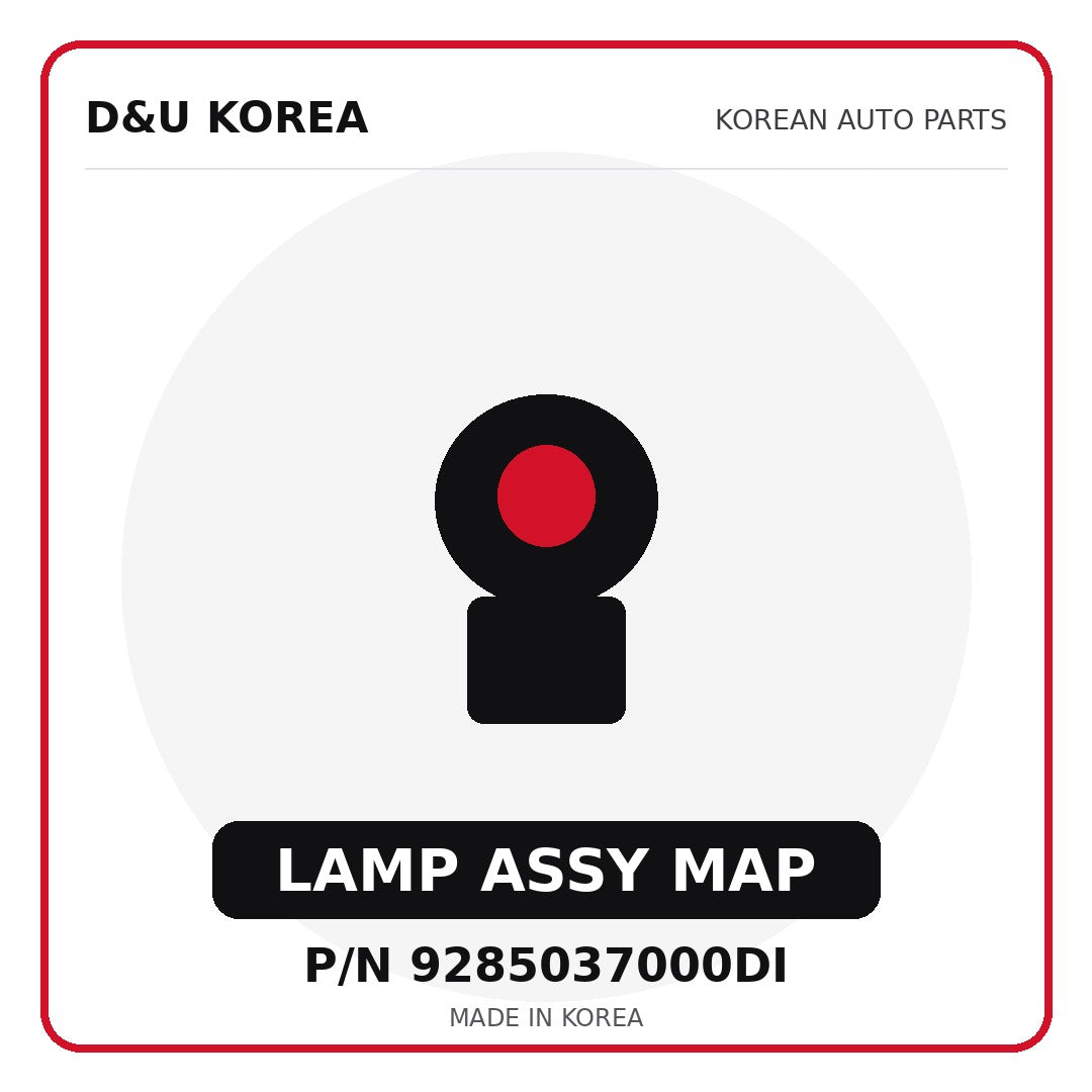 Genuine Mobis LAMP ASSY MAP 9285037000DI for Korean vehicles | D&U Korea