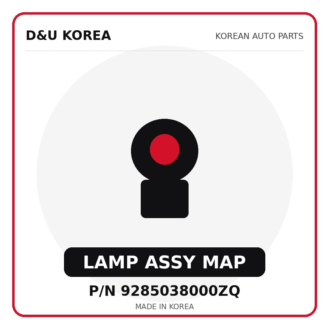 Genuine Mobis LAMP ASSY MAP 9285038000ZQ for Korean vehicles | D&U Korea