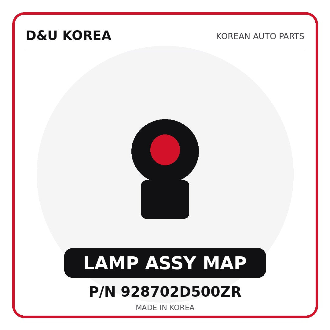 Genuine Mobis LAMP ASSY MAP 928702D500ZR for Korean vehicles | D&U Korea