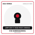 Genuine Mobis LAMP ASSY O HEAD MULTI CONSOLE 928003A200HG for Korean vehicles | D&U Korea