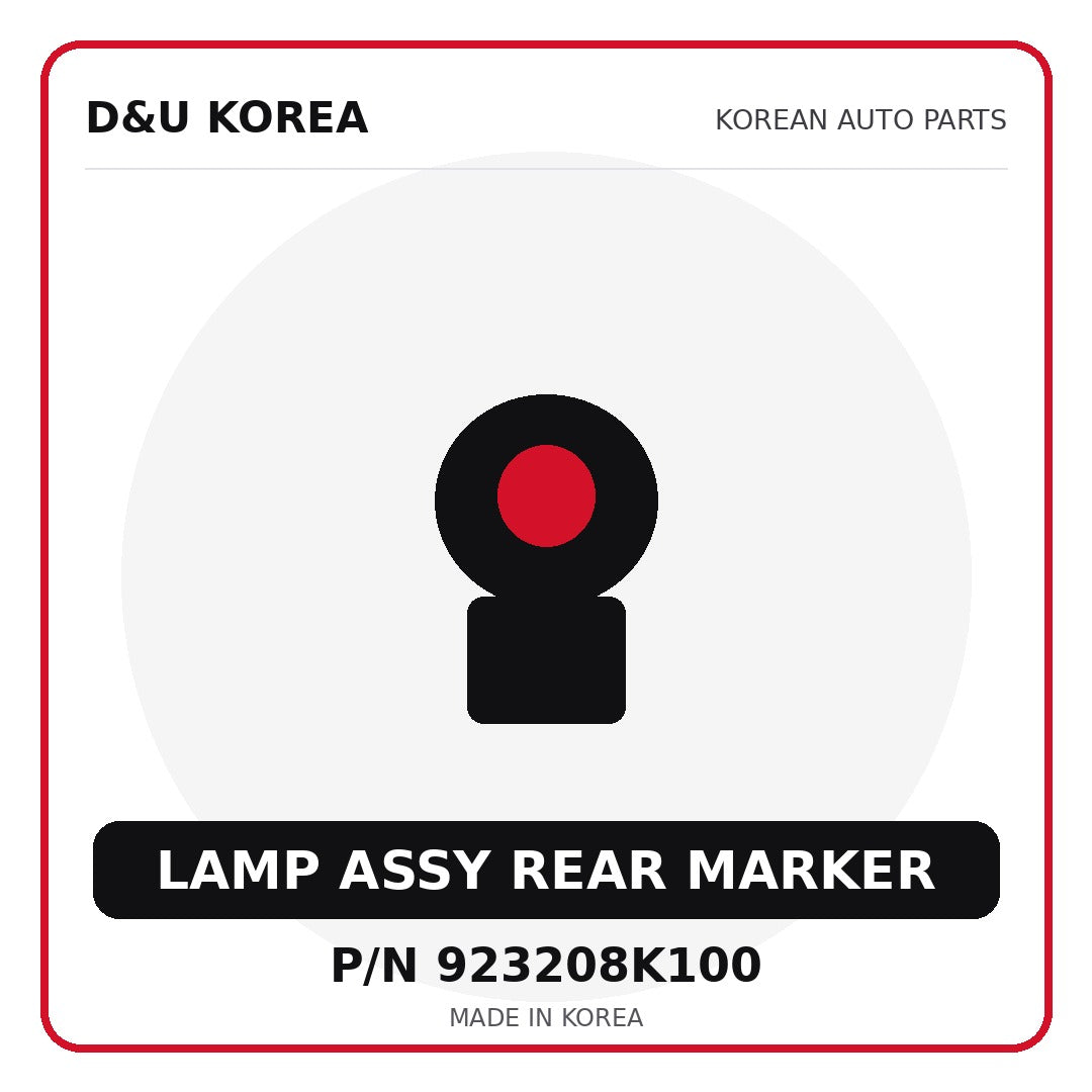 Genuine Mobis LAMP ASSY REAR MARKER 923208K100 for Korean vehicles | D&U Korea