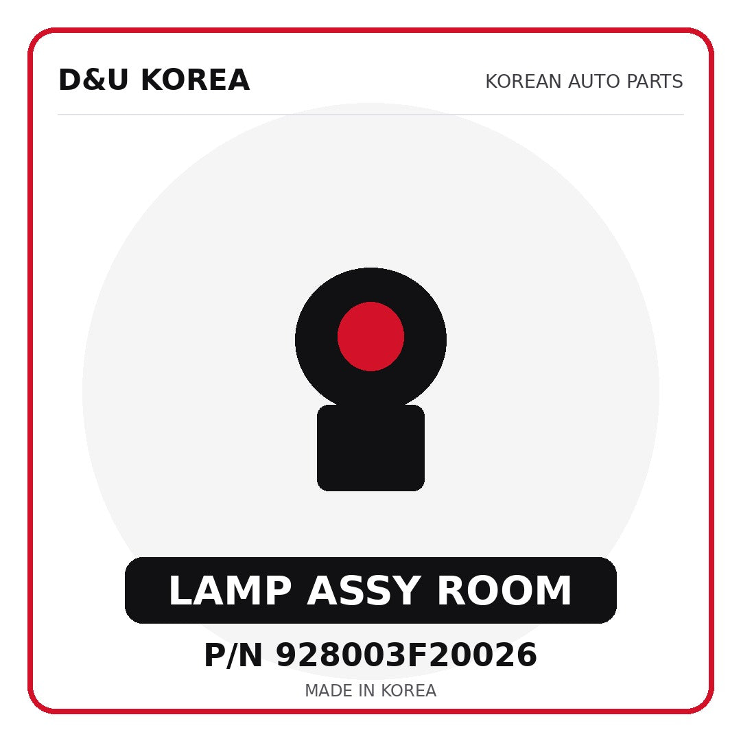 Genuine Mobis LAMP ASSY ROOM 928003F20026 for Korean vehicles | D&U Korea