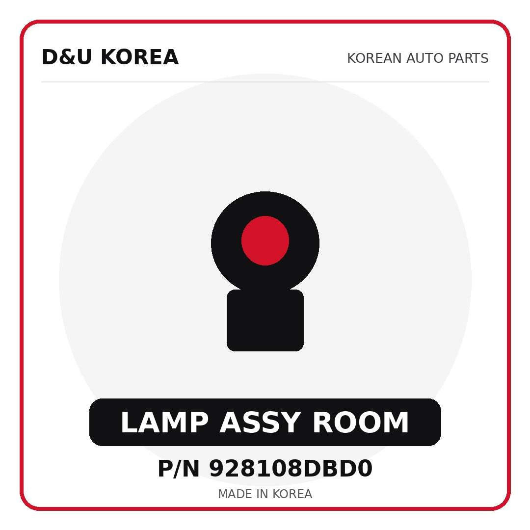 Genuine Mobis LAMP ASSY ROOM 928108DBD0 for Korean vehicles | D&U Korea