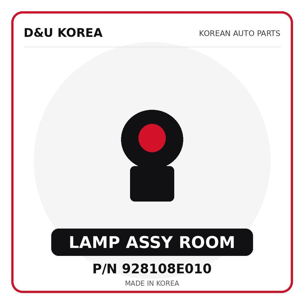 Genuine Mobis LAMP ASSY ROOM 928108E010 for Korean vehicles | D&U Korea