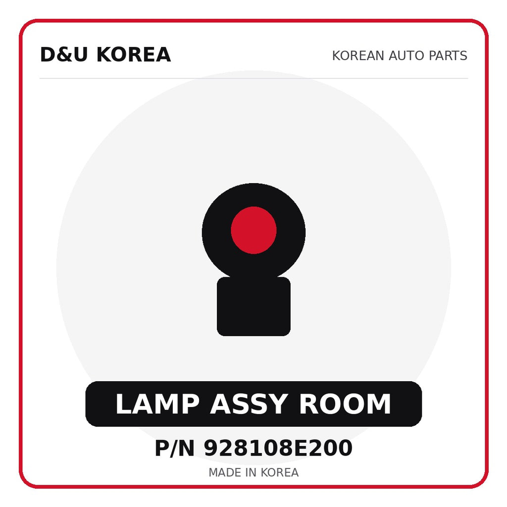Genuine Mobis LAMP ASSY ROOM 928108E200 for Korean vehicles | D&U Korea