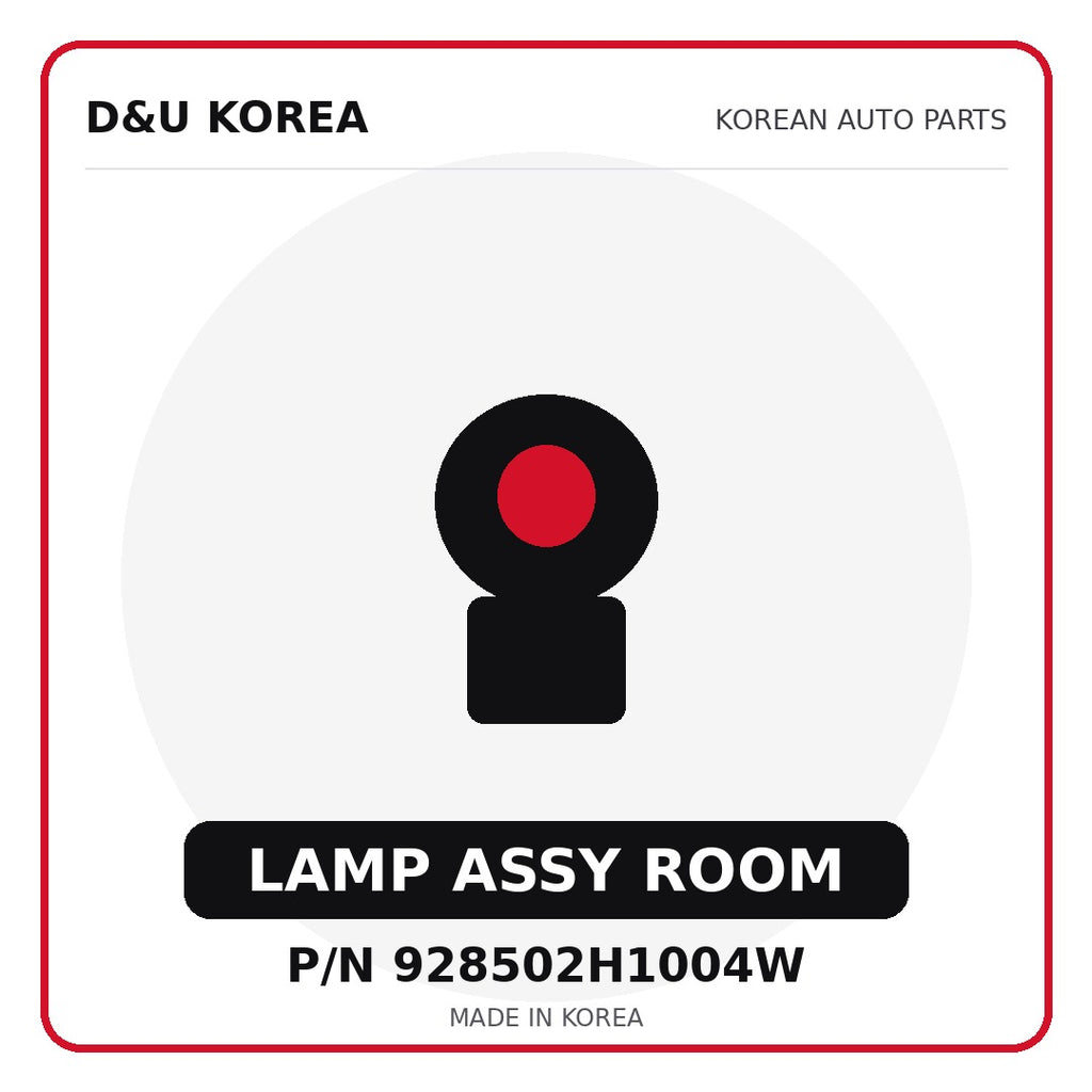 Genuine Mobis LAMP ASSY ROOM 928502H1004W for Korean vehicles | D&U Korea