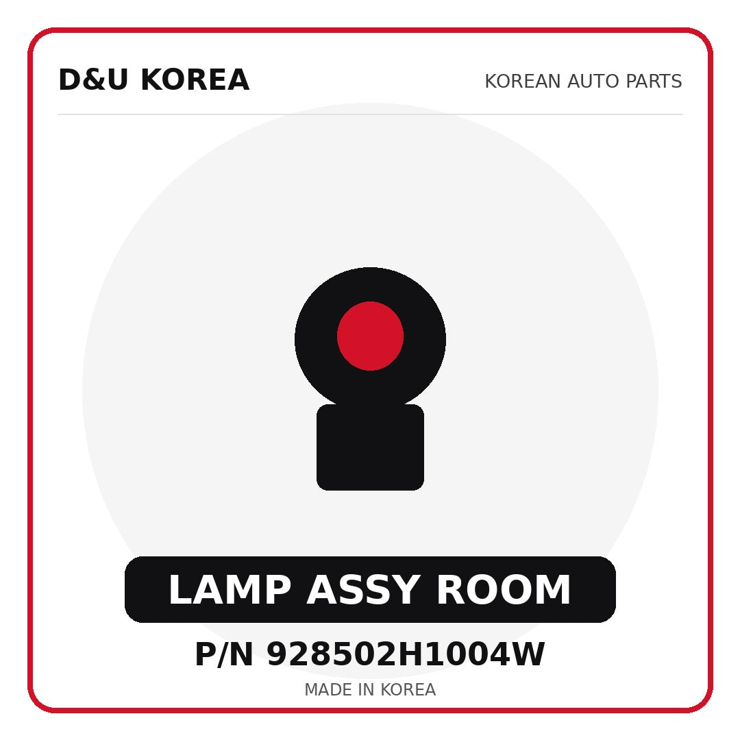 Genuine Mobis LAMP ASSY ROOM 928502H1004W for Korean vehicles | D&U Korea