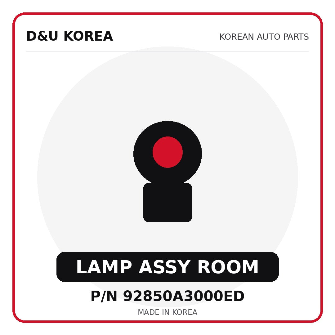 Genuine Mobis LAMP ASSY ROOM 92850A3000ED for Korean vehicles | D&U Korea