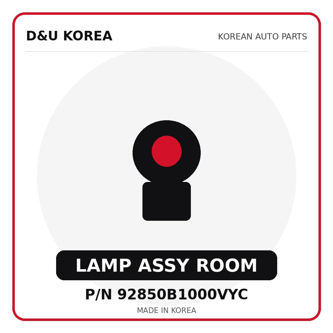Genuine Mobis LAMP ASSY ROOM 92850B1000VYC for Korean vehicles | D&U Korea