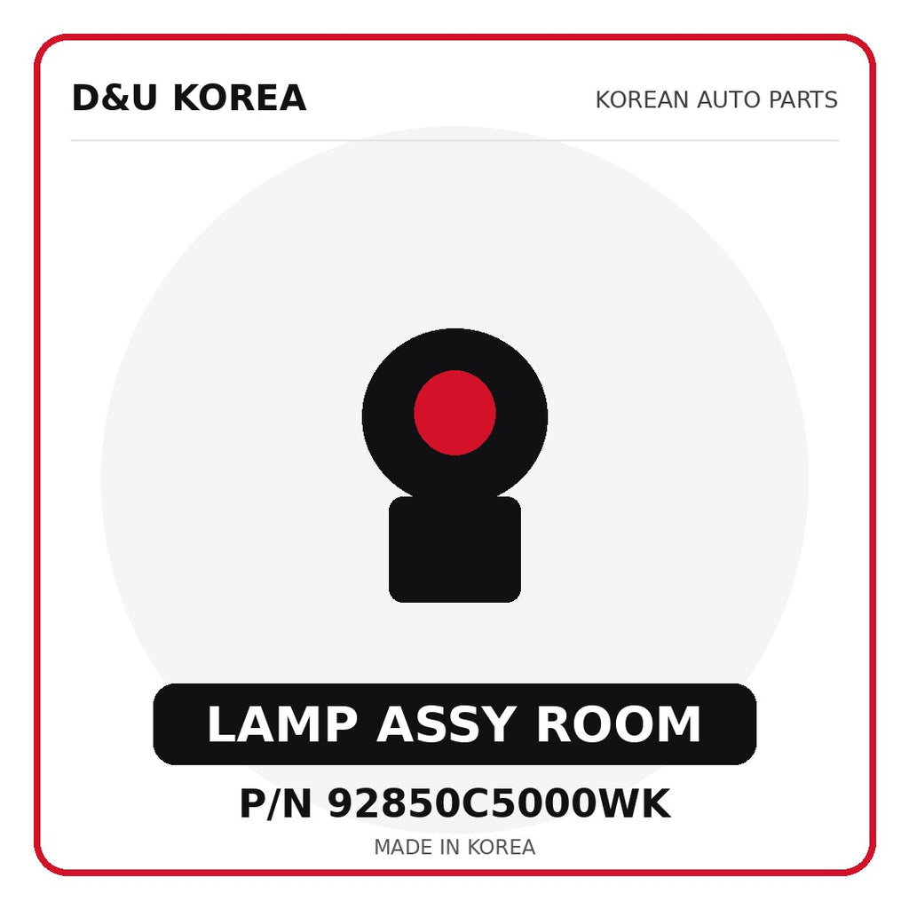Genuine Mobis LAMP ASSY ROOM 92850C5000WK for Korean vehicles | D&U Korea