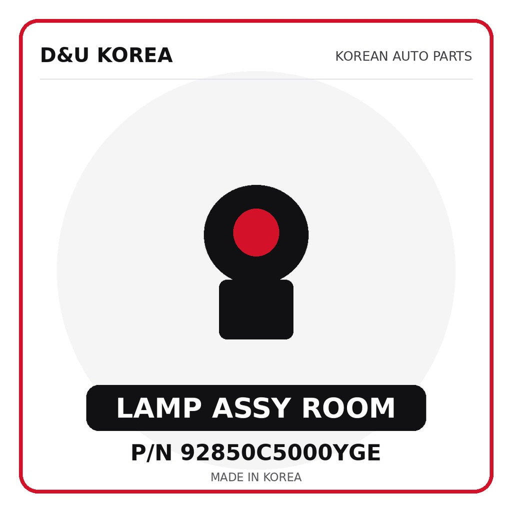 Genuine Mobis LAMP ASSY ROOM 92850C5000YGE for Korean vehicles | D&U Korea