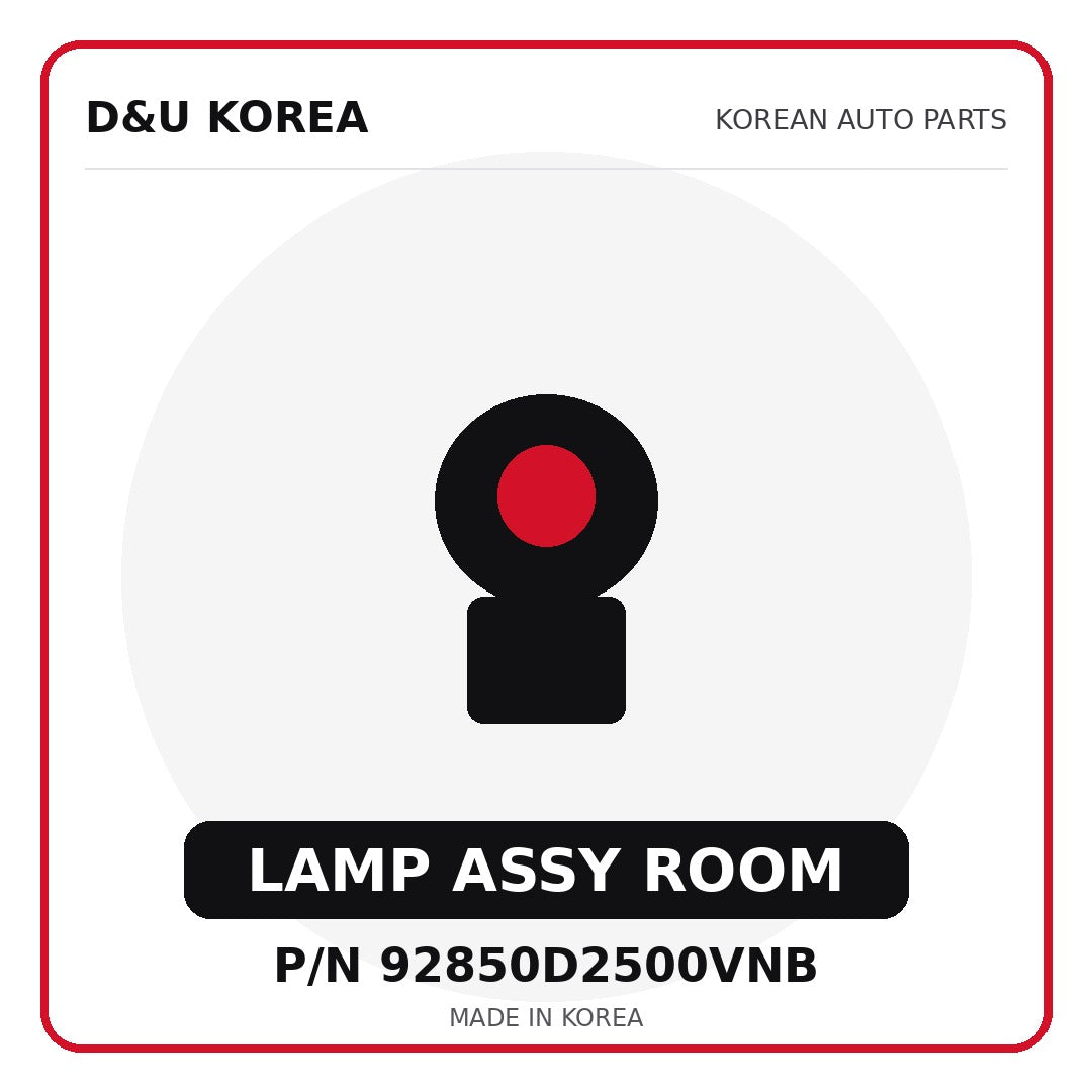 Genuine Mobis LAMP ASSY ROOM 92850D2500VNB for Korean vehicles | D&U Korea