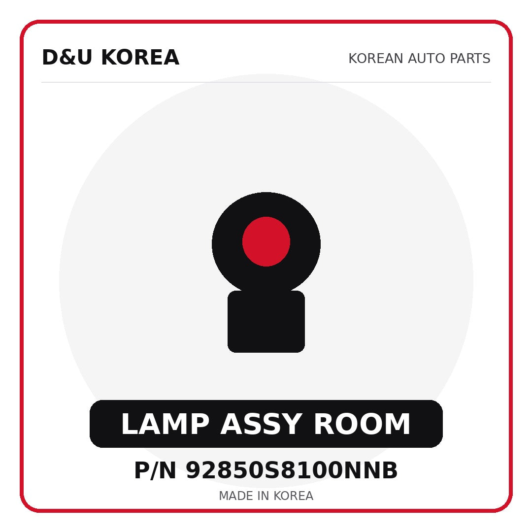 Genuine Mobis LAMP ASSY ROOM 92850S8100NNB for Korean vehicles | D&U Korea
