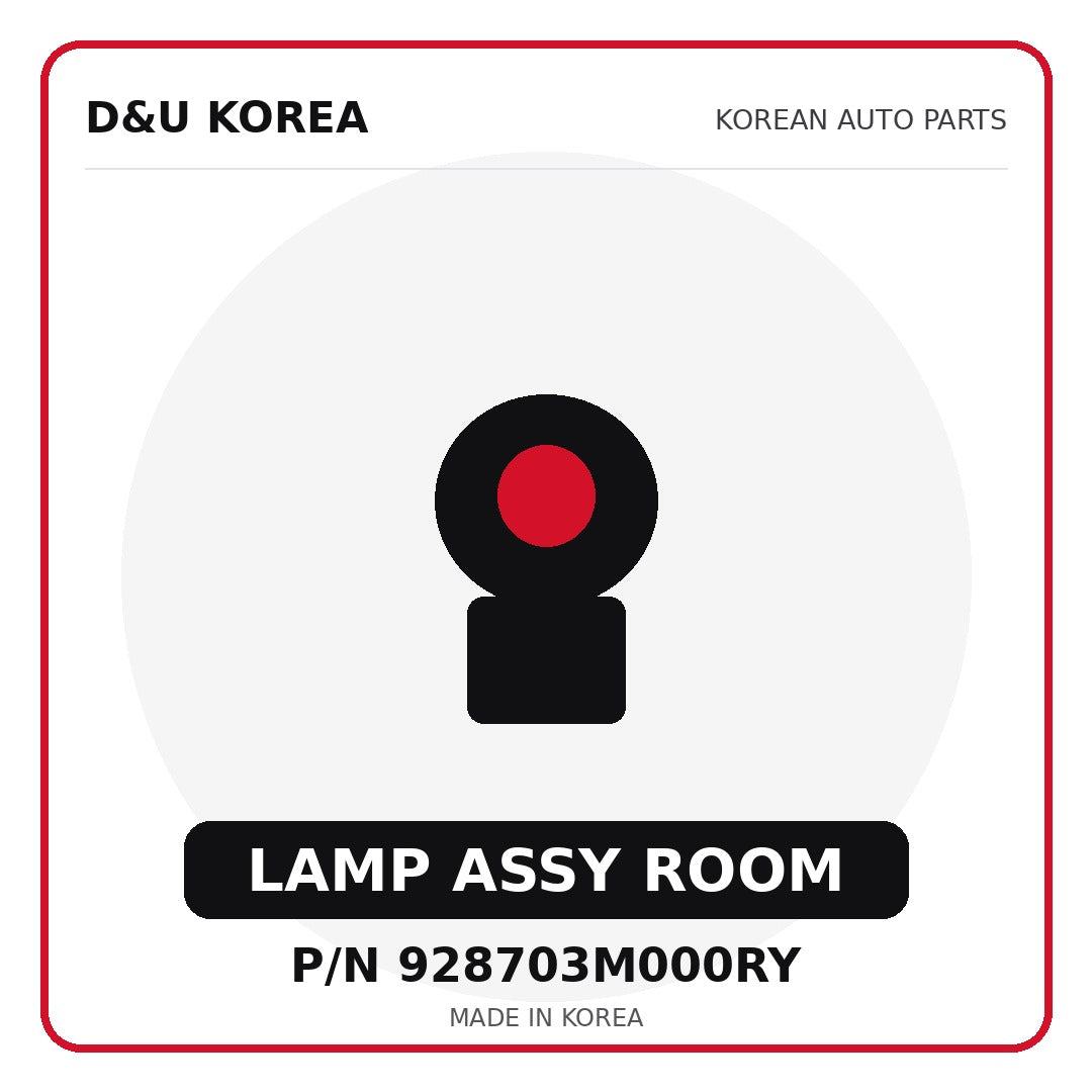 Genuine Mobis LAMP ASSY ROOM 928703M000RY for Korean vehicles | D&U Korea