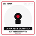 Genuine Mobis LAMP ASSY VANITY LH 92890L1000YTH for Korean vehicles | D&U Korea