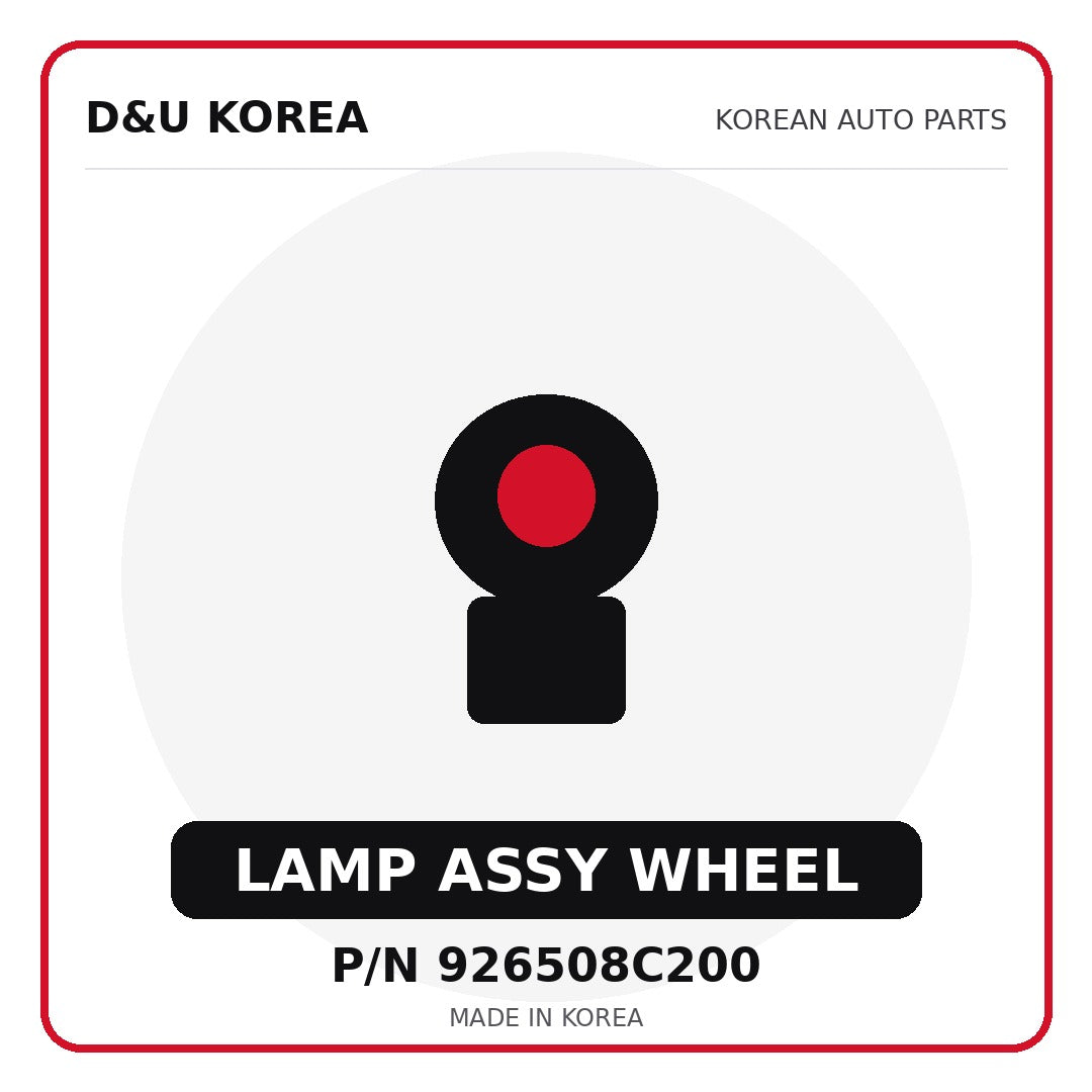 Genuine Mobis LAMP ASSY WHEEL 926508C200 for Korean vehicles | D&U Korea