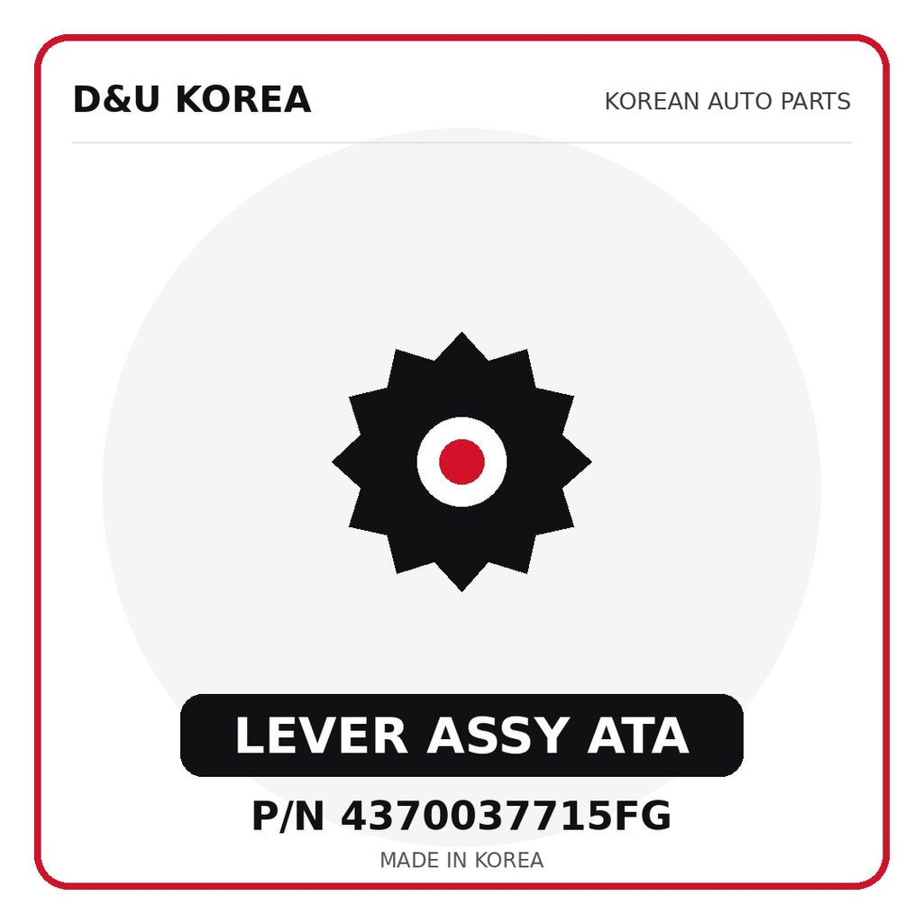 Genuine Mobis LEVER ASSY ATA 4370037715FG - Korean auto parts from D&U Korea