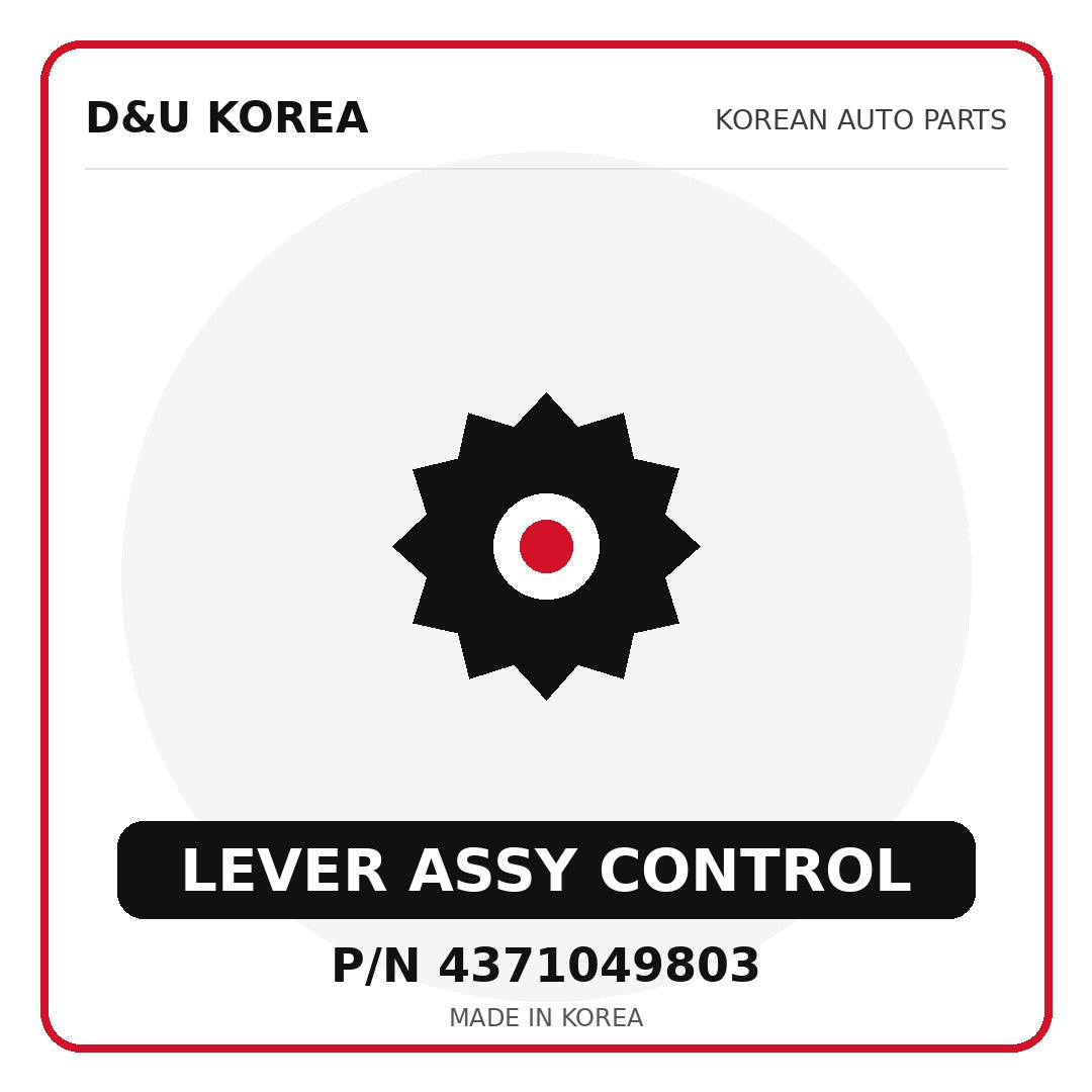 Genuine Mobis LEVER ASSY CONTROL 4371049803 for Korean vehicles | D&U Korea