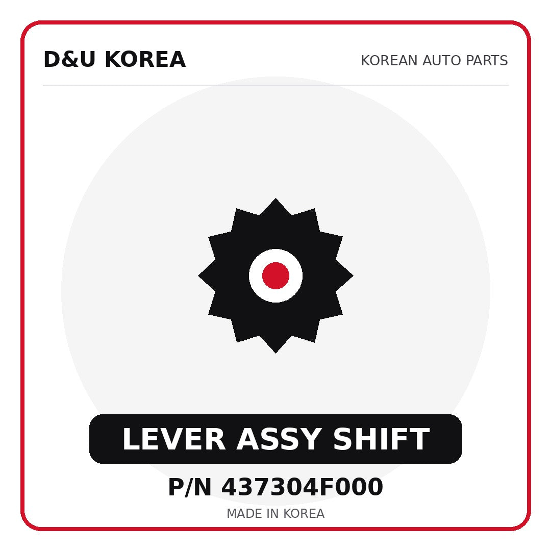 Genuine Mobis LEVER ASSY SHIFT 437304F000 - Korean auto parts from D&U Korea