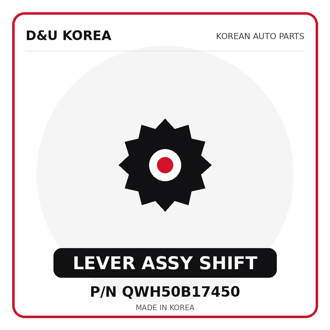 Genuine Mobis LEVER ASSY SHIFT QWH50B17450 for Korean vehicles | D&U Korea