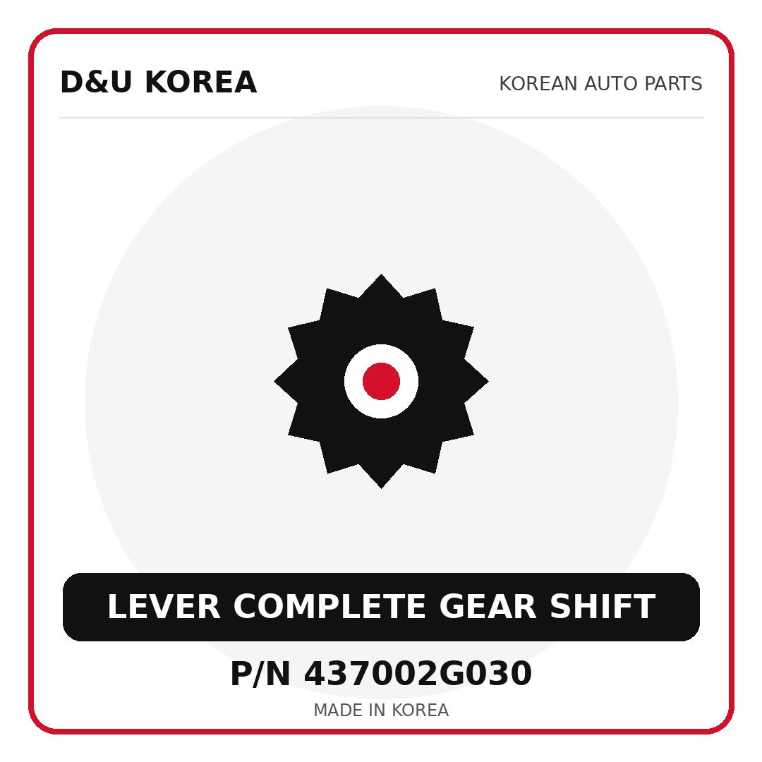Genuine Mobis LEVER COMPLETE GEAR SHIFT 437002G030 - Korean auto parts from D&U Korea