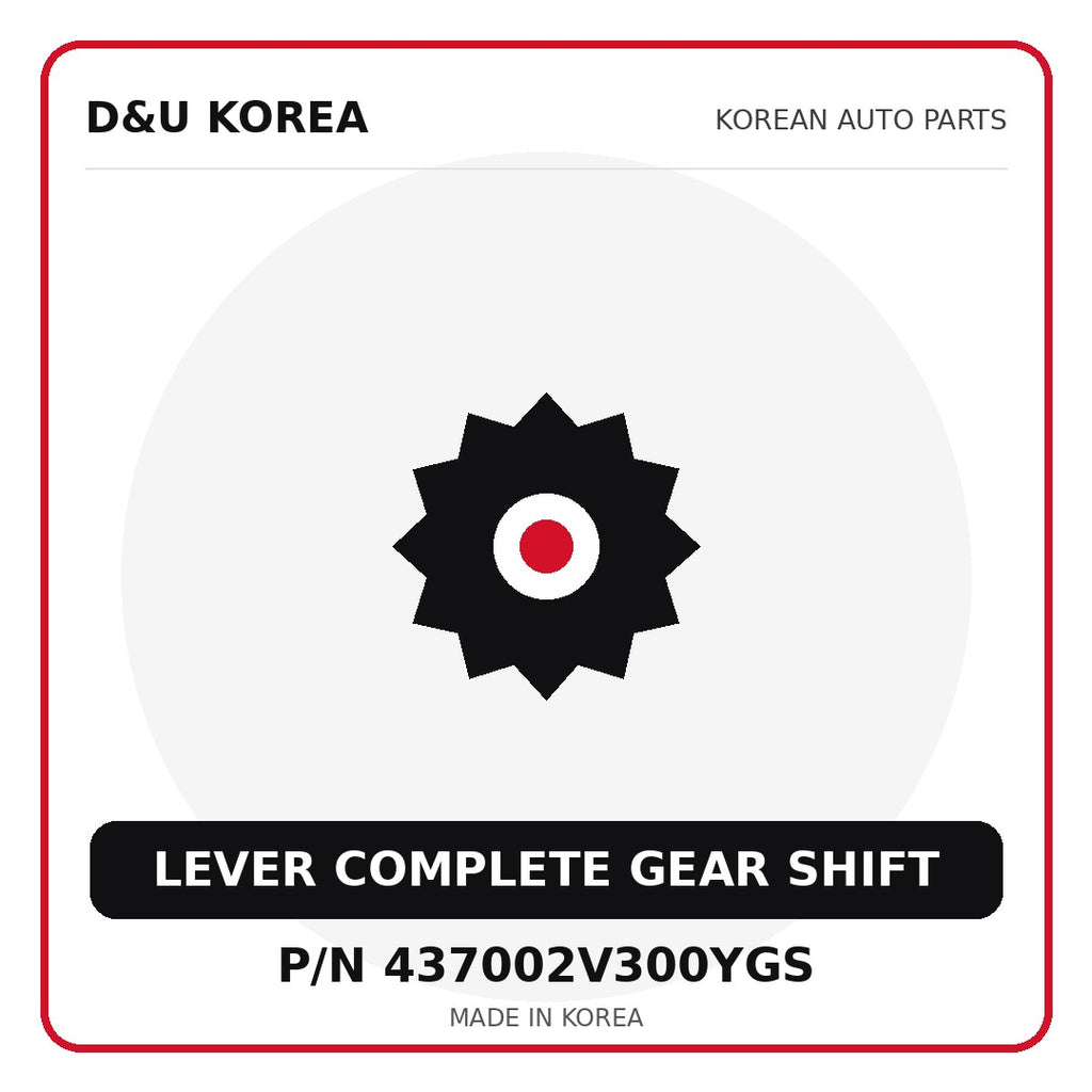 Genuine Mobis LEVER COMPLETE GEAR SHIFT 437002V300YGS - Korean auto parts from D&U Korea