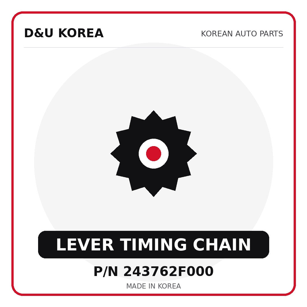 Genuine Mobis LEVER TIMING CHAIN 243762F000 - Korean auto parts from D&U Korea