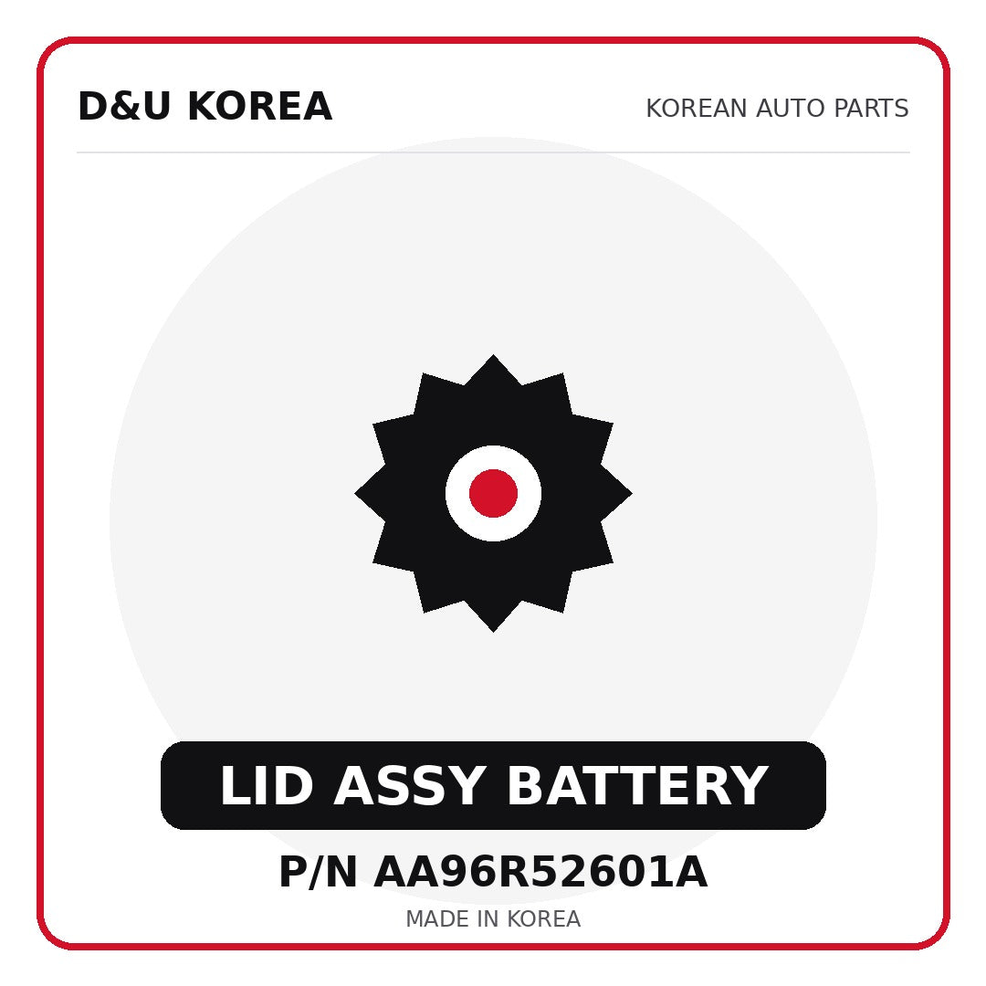 Genuine Mobis LID ASSY BATTERY AA96R52601A for Korean vehicles | D&U Korea