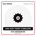 Genuine Mobis LINK ASSY FRONT STABILIZER 5483038100 - Korean auto parts from D&U Korea