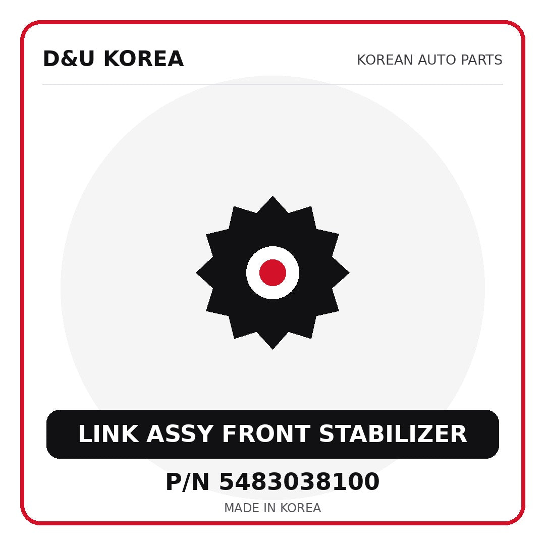 Genuine Mobis LINK ASSY FRONT STABILIZER 5483038100 - Korean auto parts from D&U Korea