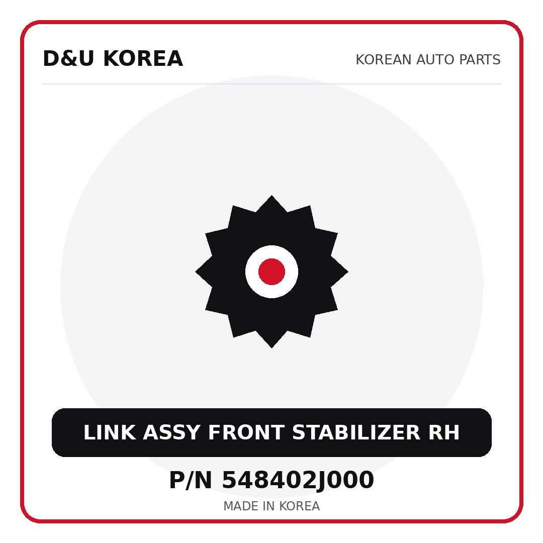 Genuine Mobis LINK ASSY FRONT STABILIZER RH 548402J000 - Korean auto parts from D&U Korea