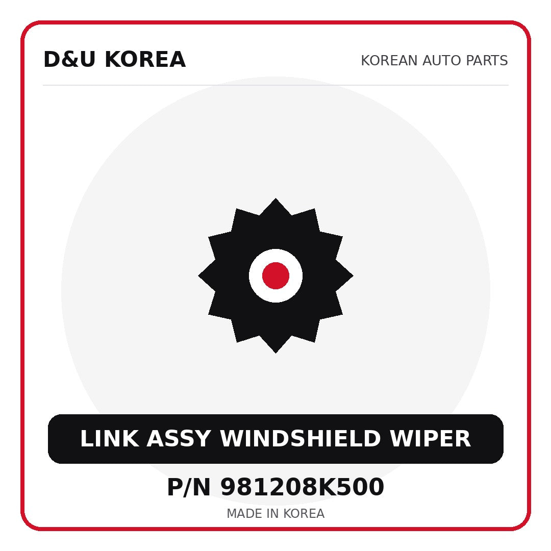 Genuine Mobis LINK ASSY WINDSHIELD WIPER 981208K500 for Korean vehicles | D&U Korea