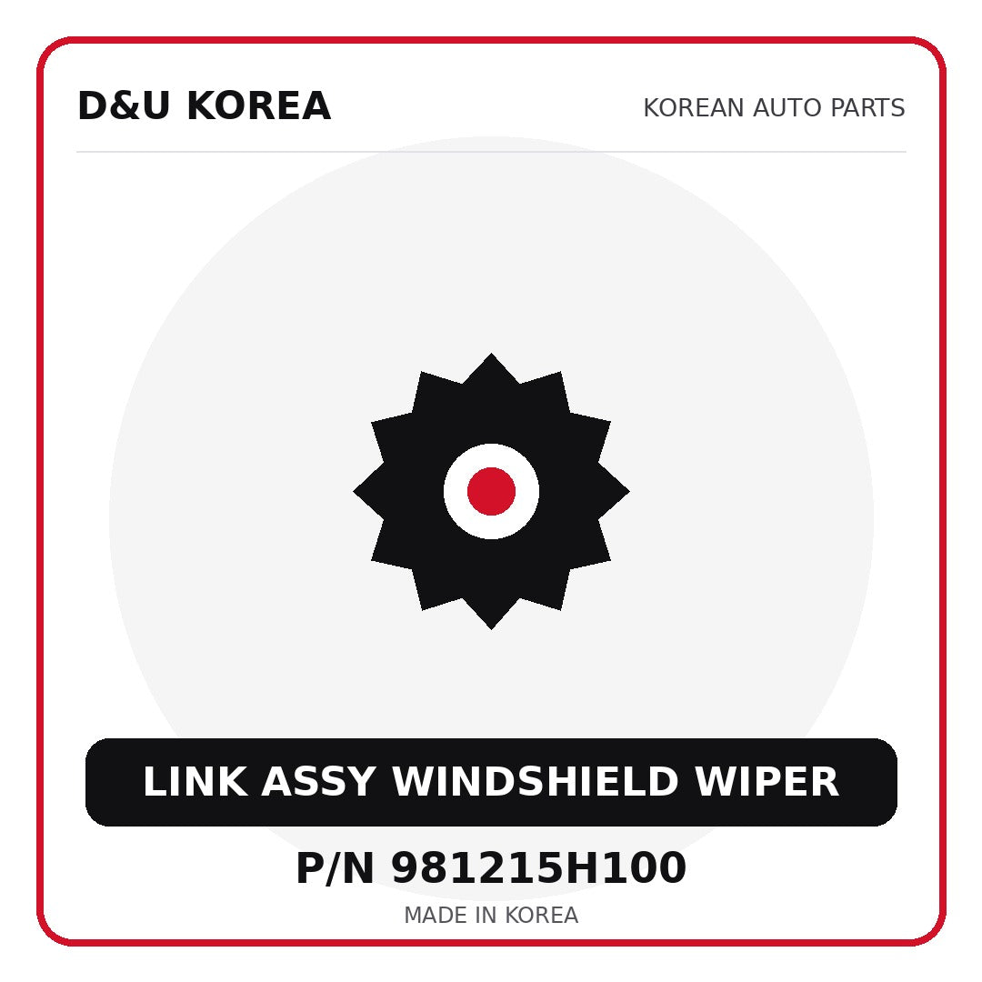 Genuine Mobis LINK ASSY WINDSHIELD WIPER 981215H100 for Korean vehicles | D&U Korea