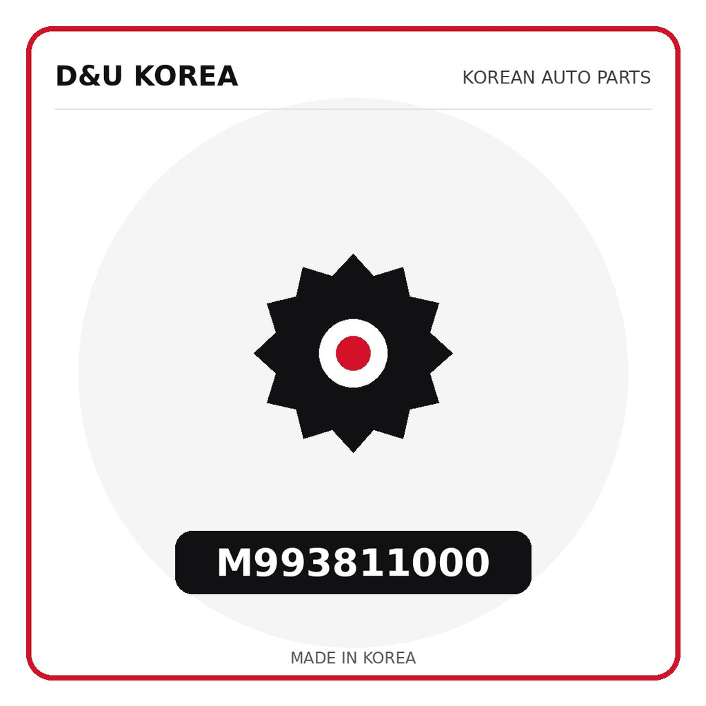 Genuine Mobis M993811000  for Korean vehicles | D&U Korea