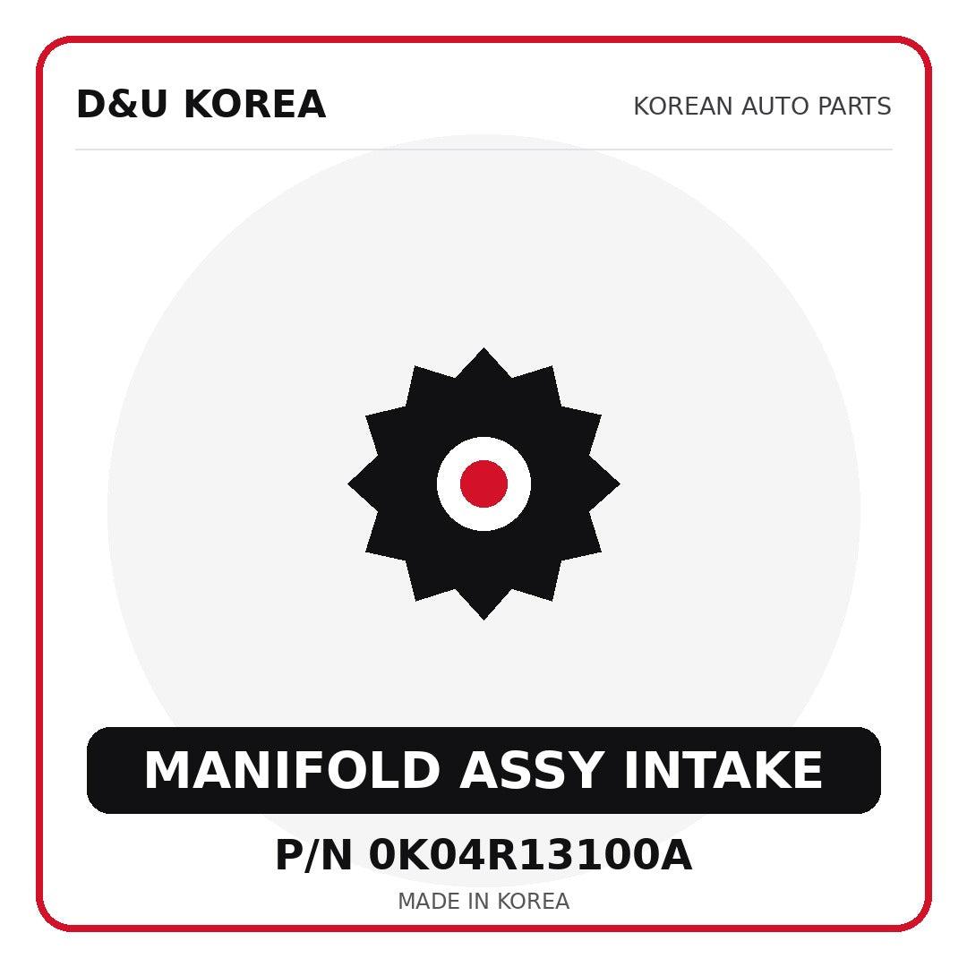 Genuine Mobis MANIFOLD ASSY INTAKE 0K04R13100A - Korean auto parts from D&U Korea