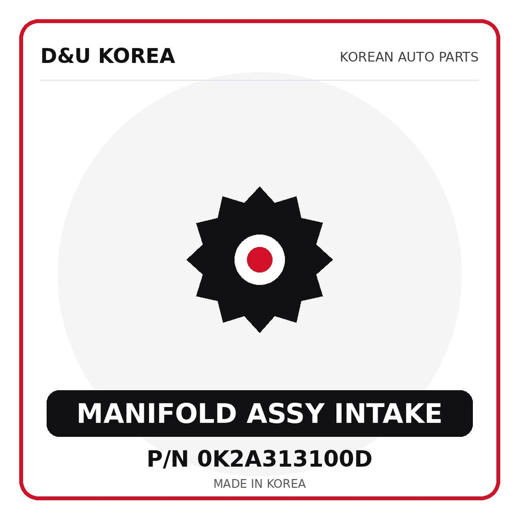 Genuine Mobis MANIFOLD ASSY INTAKE 0K2A313100D - Korean auto parts from D&U Korea