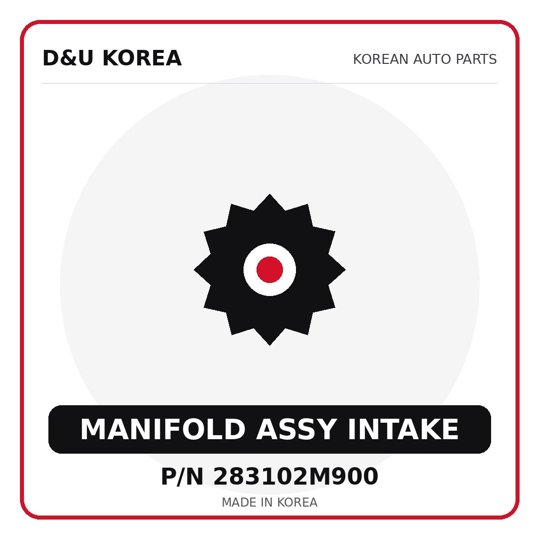 Genuine Mobis MANIFOLD ASSY INTAKE 283102M900 - Korean auto parts from D&U Korea