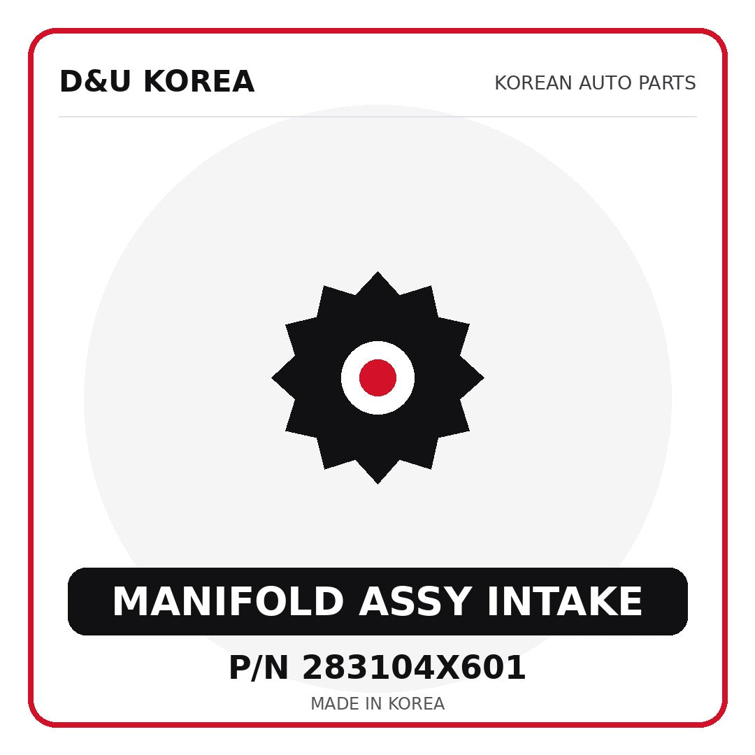 Genuine Mobis MANIFOLD ASSY INTAKE 283104X601 - Korean auto parts from D&U Korea