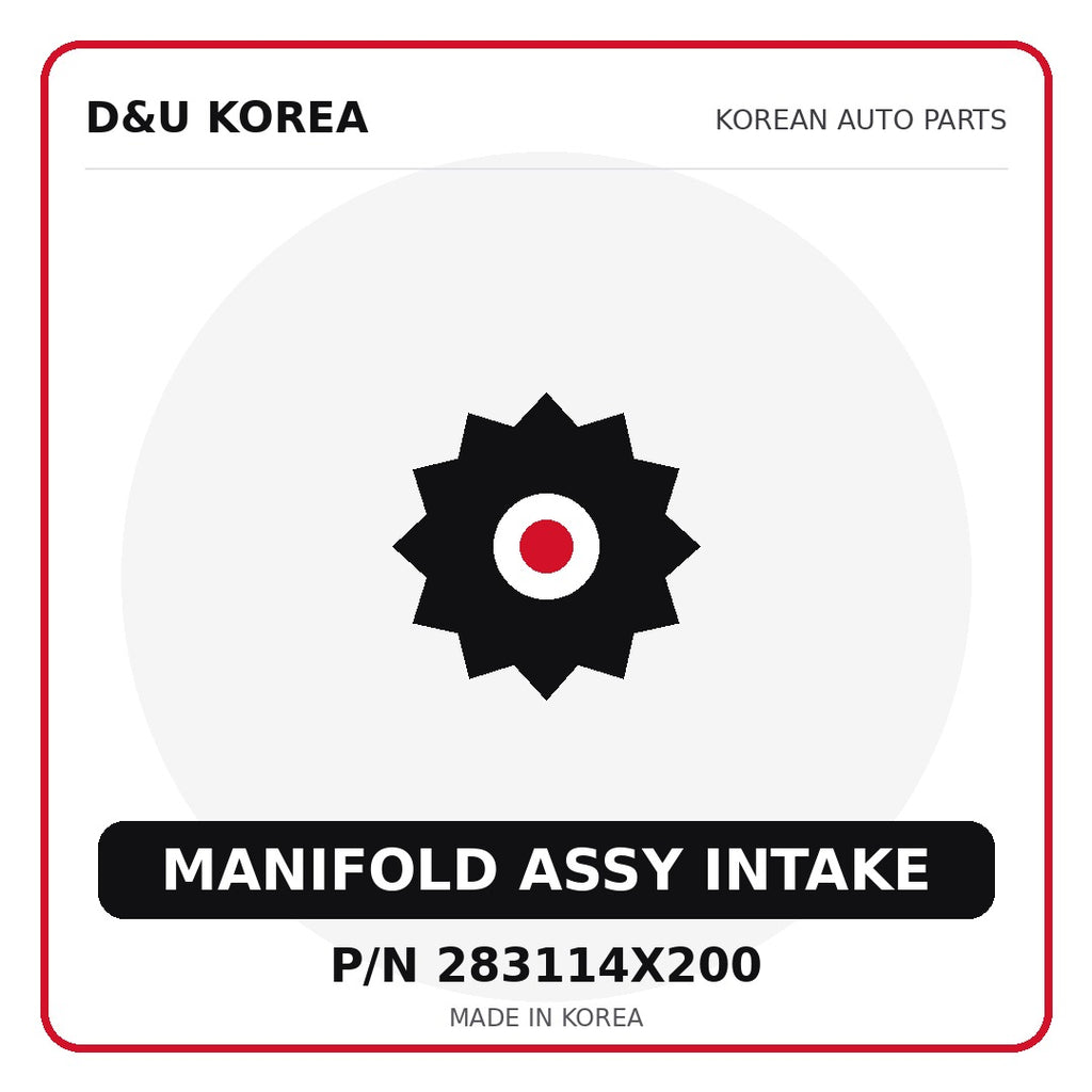 Genuine Mobis MANIFOLD ASSY INTAKE 283114X200 - Korean auto parts from D&U Korea