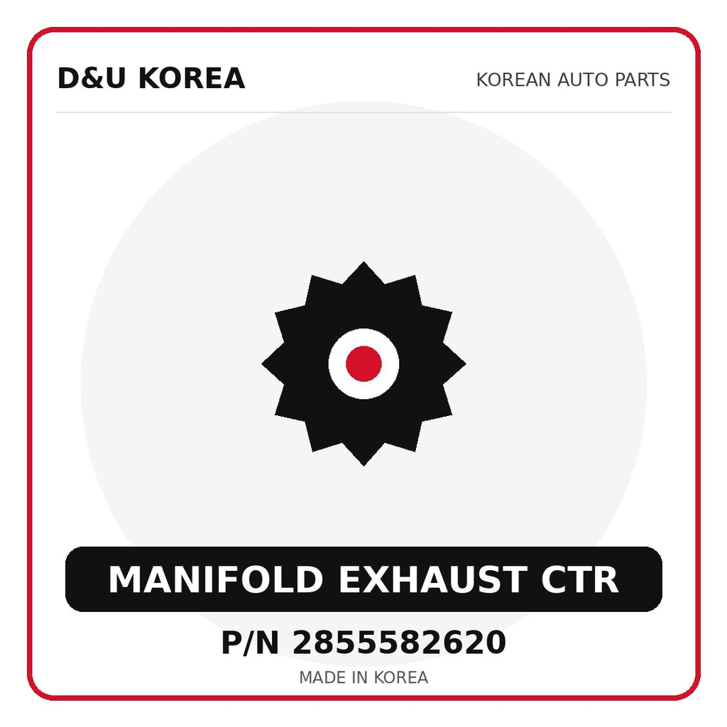 Genuine Mobis MANIFOLD EXHAUST CTR 2855582620 - Korean auto parts from D&U Korea