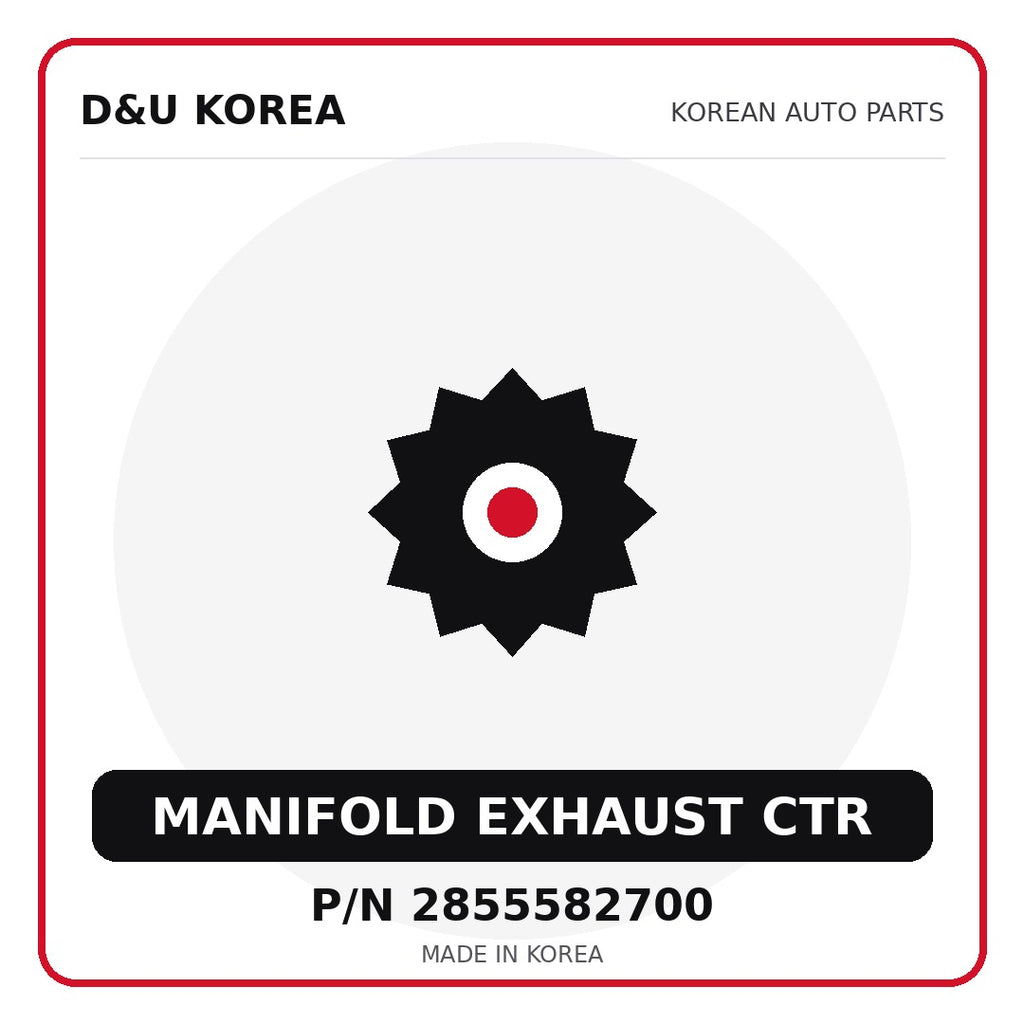 Genuine Mobis MANIFOLD EXHAUST CTR 2855582700 - Korean auto parts from D&U Korea
